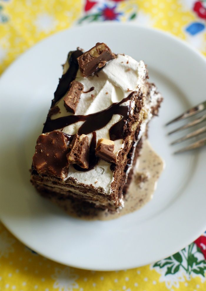 KahluaCoffee Ice Cream Dream Cake Bake at 350°